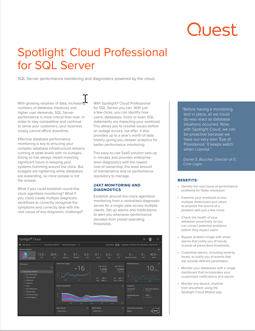 Spotlight Cloud Data Sheet